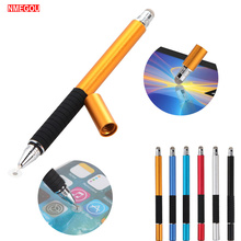 2 Em 1 Multifunções Fine Point Rodada Ponta Fina Tela Sensível Ao Toque caneta Capacitiva Stylus Pen para Telefone Inteligente Tablet para IPad para IPhone 2024 - compre barato