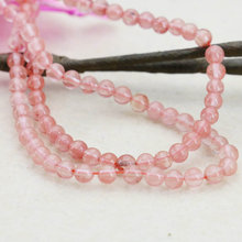 4mm Hot Sale Accessories Pink Watermelon Tourmaline Round Beads Crafts Loose Beads Natural Stone Accessory Parts Jewelry Women 2024 - buy cheap