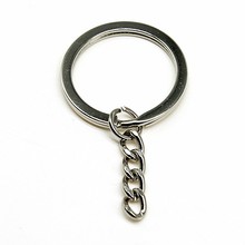 10pcs 2 Colors 28mm Key Ring Keychain Split Ring With Chain Key Rings Women Men DIY Key Chains Jewelry Accessories 2024 - buy cheap