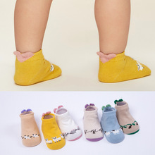 Cute Baby Socks Cotton Boys Girls Anti Slip Indoor Short Socks Patterned Animal Kids Funny Socks Fox Heart Infant Baby Feetwear 2024 - buy cheap