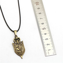 Cartoon Anime Jewelry  Code Geass Hangyaku No Lelou Necklace Bronze Plated Collar Collar With Black Leather Necklaces & Pendants 2024 - buy cheap