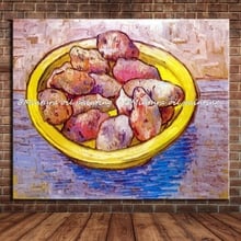 Potatoes In A Yellow Dish Of Vincent Van Gogh Hand Made Reproduction Oil Painting On Canvas Wall Art For Home Decoration HY41490 2024 - buy cheap