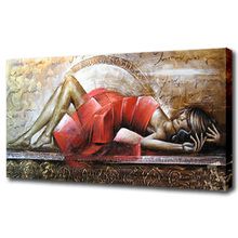 Modern picture hot sex woman oil painting for bedroom canvas art for friends gift high quality reproduction 2024 - buy cheap