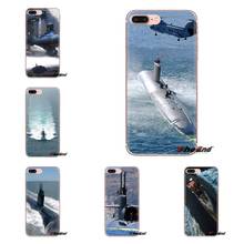 Soft Transparent Cases Covers Combat submarine For Samsung Galaxy A3 A5 A7 A9 A8 Star A6 Plus 2018 2015 2016 2017 2024 - buy cheap
