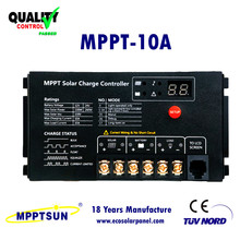 German Quality MPPT 10A Solar Charge Controller solar panel battery regulator LED display solar controller 12v/24v auto 10A mppt 2024 - buy cheap