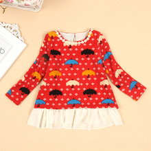 Kids spring autumn clothing girls long-sleeve shirt girls fashion blouses high quality children outwear 2024 - buy cheap