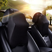 Almohadilla de espuma para reposacabezas de coche, cojín de memoria de asiento, soporte para el cuello, color negro, 1 Uds. 2024 - compra barato