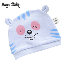 100% Cotton Cartoon Newborn Baby Hat Soft Hospital Baby Girl Boy Cap Cute Infant Boys Girls Hats 2024 - buy cheap