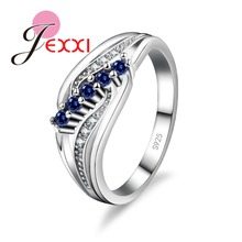 New Arrival AAA Micro Cubic Zirconia Finger Rings 925 Sterling Silver Jewelry for Women Girls Wedding Jewelry Bague Female 2024 - buy cheap