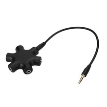 1pcs Hot Sale 3.5mm Jack 6 Multi Port Aux Headphone Splitter Audio Cable Adapter Converter 2024 - buy cheap