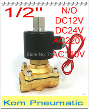 Электрический электромагнитный клапан bspp, обычно открытый 1/2 ", 2/2 Way Water Air Gas Oil, 2W160-15K N/O,DC 12V 24V AC 110V 220V 2024 - купить недорого