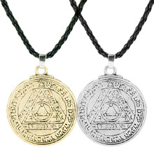 Colgante de cuerda trenzada para hombre, collar redondo con amuleto del Sol de Joyería dongsheng, tótem de runa, accesorio para collares 2024 - compra barato