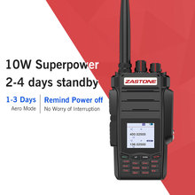 A19 10 w rádio em dois sentidos Zastone walkie talkie 136-174/400-480 mhz VHF UHF Ham Portátil Handheld Two Way Radio 5-10 km 2800 mah 2024 - compre barato