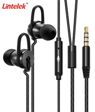 Lintelek Full metal in-ear Earphones Stereo Headset 3.5mm Inear Wired Earphone With Microphone For Mobile Phone 2024 - buy cheap