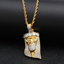 Хип-хоп AAA CZ Циркон проложенный Bling Iced Out JESUS Piece Подвески ожерелье для мужчин рэппер ювелирные изделия золотой цвет Прямая поставка 2024 - купить недорого