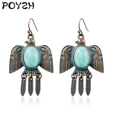 Sunbird série thunderbird gota brincos retro pedra natural boho étnico brincos cigano jóias moda mulher aretes oorbellen 2024 - compre barato