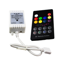 Controlador de música LED para tira led RGB 5050 3528, 12V-24V, 3 canales x 2A, control de sonido activado, 18 teclas, mando a distancia IR 6A 2024 - compra barato