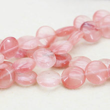 14mm Pink Watermelon Tourmaline Accessories Craft Loose DIY Round Beads Semi Finished Natural Stone Jewelry Making Design 15inch 2024 - buy cheap