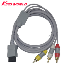 Cable AV compuesto de 3 RCA, Conector de Cable de Audio y vídeo para consola w-ii, 1,8 m, 6 pies 2024 - compra barato