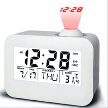 LCD Projection clock Electronic Desk Table Bedside Clock Talking Projector Watch digital Alarm Clock With Time Projection 2024 - buy cheap