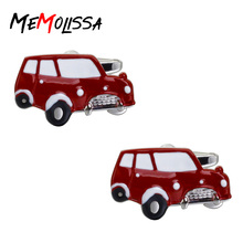 MeMolissa 3 Pairs Fashion Cuff links Red Sports Bus Mini Taxi Design Cufflinks for mens High Quality abotoaduras Jewelry 2024 - buy cheap