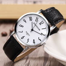 Zegarki Meskie 2018 HOT Simple Fashion Men Watch Women Casual Leather Quartz Watches Student Waterproof Wristwatches Reloj Mujer 2024 - buy cheap