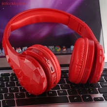 BON CREATION New Luxury B8A Wireless Bluetooth Headphones Adjustable Headset With Mic For PC mobile phone MP3 FM Radio Earphones 2024 - buy cheap