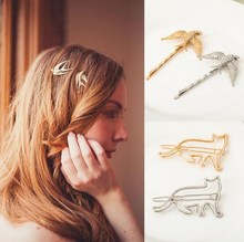 1 pc  New cute simple headdress hairpins animals alloy hairpins cat bird deer clip hair clips   8JWD33 2024 - buy cheap
