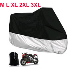 M L XL 2XL 3XL Black to Silver Motorcycle Motorbike Cover Waterproof Outdoor Uv Rain Dust Proof Protector Moto Scooter Cover 2024 - buy cheap