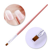 Акриловая кисть для рисования, 1 шт., УФ-ручка для очистки ногтей, розовая ручка, инструмент для дизайна ногтей 2024 - купить недорого