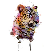 Водостойкие временные тату-наклейки с леопардовым принтом, 5 шт. 2024 - купить недорого