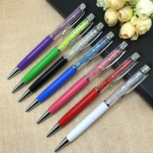 38 pcs/Lot Cartoon Crystal Pen Diamond Ballpoint Pens Stationery ballpen 2 in 1 crystal stylus pen touch pen Cute Stationery 2024 - buy cheap