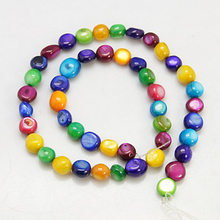about 47pcs/strand Colorful Dyed Shell Beads Strands,Amorphous, 5~10x4~9x5mm,Hole: 1mm F80 2024 - buy cheap