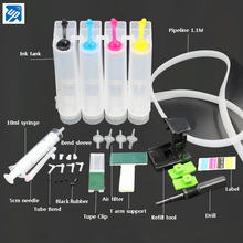 Universal 4 Color CISS kit DIY with accessories for HP 21,22 60 61 56 57 74 75 901 121 300 PG40 50 830 for Lexmark 26 16 ink 2024 - buy cheap