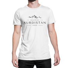 2019 модная черная футболка с коротким рукавом, футболка Kurdistan Welate Min, футболка Курдистана My Home 2024 - купить недорого