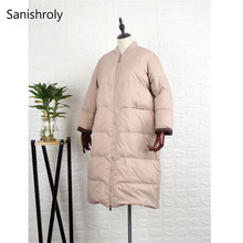 Sanishroly Women Long Coat Autumn Winter White Duck Down Jacket Female Warm Thicken Down Coat Parka Outerwear Tops Plus Size 629 2024 - buy cheap