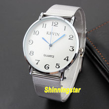 New Fashion Classic Men's Quartz Movement Analog Display Stainless Steel Band Wrist Watch Mens Watches 2024 - buy cheap