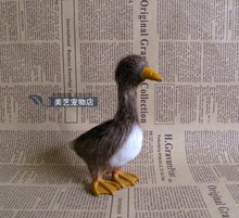 cute simulation duck toy lifelike gray wild duck doll model gift about 15x6x14cm 2024 - buy cheap