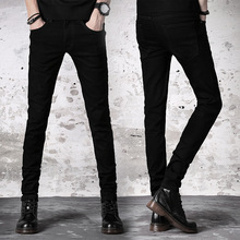 Skinny Jeans Men Black Streetwear Classic Hip Hop Stretch Jeans Slim Fit Fashion Biker Style Tight Dropshipping Jeans male pants 2024 - buy cheap