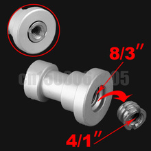 Hot sale!!!  1/4" 3/8" Threaded Screw Tripod Adapter Spigot Stud + light bracket Convert Screw 2024 - buy cheap