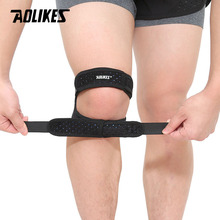 Спортивный наколенник AOLIKES, 1 шт., двойная петля для колена, ремень для надколенника, защитный наколенник, открытый наколенник, ремешок 2024 - купить недорого
