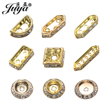 JUYA-abalorios de diamantes de imitación para pulsera colgante, accesorios para manualidades, 50 Uds. 2024 - compra barato