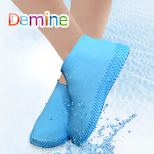 Thicken Rain Boots Cover Waterproof Rubber Shoe Covers Reusable Silicone Shoes Galoshes Elastic Anti-slip Covers for Shoes 2024 - buy cheap