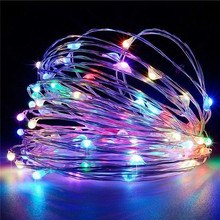 Tira de luces Led de 5M/10M/20M/30M/50M, cable de plata/Cobre, guirnalda de iluminación para vacaciones estrelladas, árbol de Navidad, fiesta de bodas, CC de 12V 2024 - compra barato