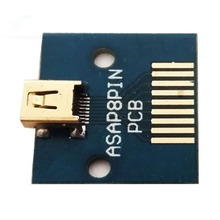 Mini toma hembra 8P chapada en oro, 5 uds., placa de prueba hembra MINIUSB 8P 2024 - compra barato