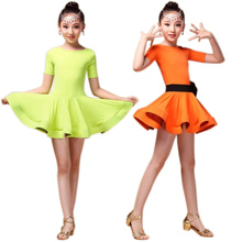 New Girl Children Latin Dance Dress Ballroom Clothes Kids Rumba Cha Cha Tango Dance Dresses 2024 - buy cheap