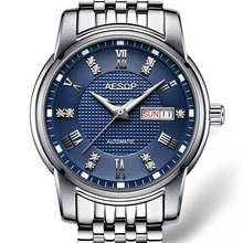 AESOP Steel Automatic Watch Mechanical Watch luxury Mens watches Diamond  top brand  Men Sapphire Male Clock Relogio Masculino 2024 - buy cheap