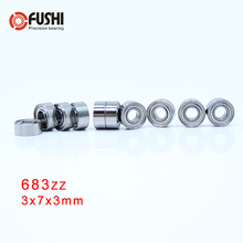 683ZZ-Rodamientos de bolas en miniatura, ABEC-7 (100 uds), 3x7x3MM, alta calidad, 618/3ZZ 2024 - compra barato