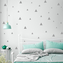 Little Triangles Wall Sticker For Kids Room Home Decor Baby Room Kids Wall Sticker Children Bedroom Nursery Wall Decal Stickers 2024 - buy cheap