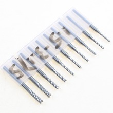 10pcs Carbide 1.5mm-3.175mm End Mill Engraving Bits CNC Rotary Burrs Set 2024 - buy cheap